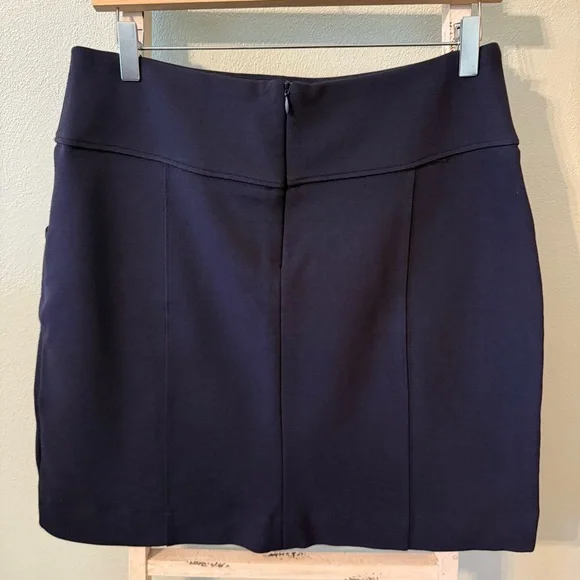 Maeve Anthropologie Navy Blue Women's Skirt Size M Pockets - Picture 2 of 6